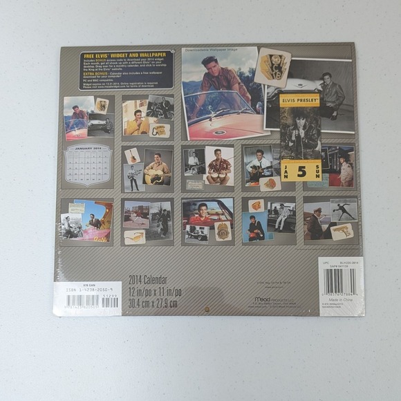 Elvis Presley and His Toys 2014 Calendar – 16-Month (New & Sealed) - Picture 2 of 2